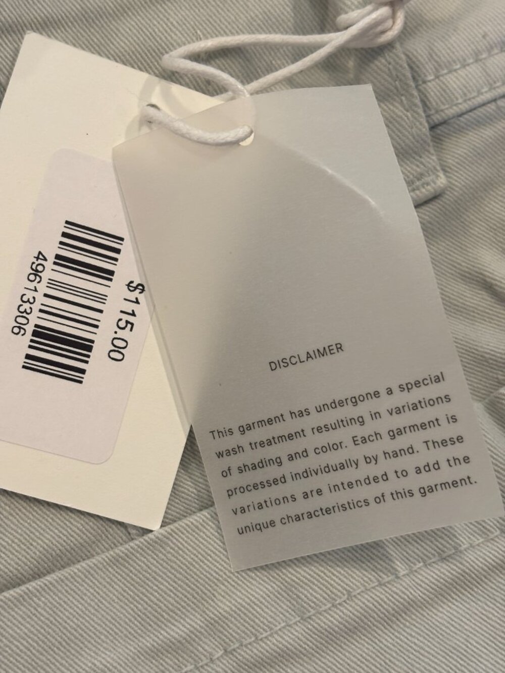 unpublished Gemma Crystal High-Rise Wide Leg Cropped Jeans Size 30/10 NWT - Picture 5 of 7
